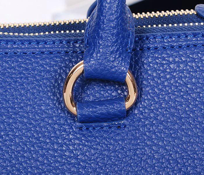 2014 Prada royalBlue calfskin leather tote bag BN2324 dark blue - Click Image to Close